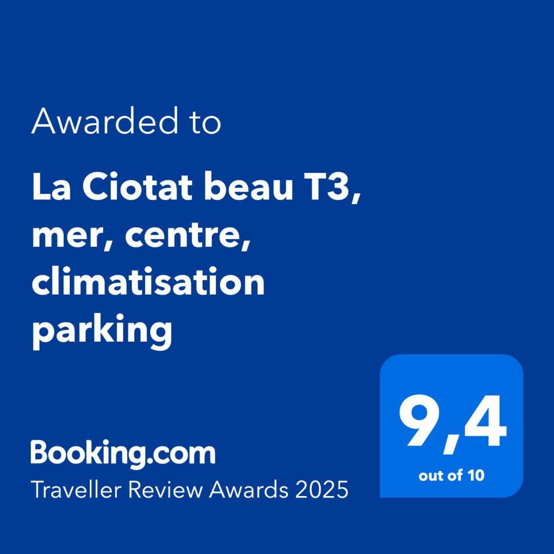 La Ciotat Beau T3, Mer, Centre, Climatisation, Parking Prive Gratuit Exteriör bild
